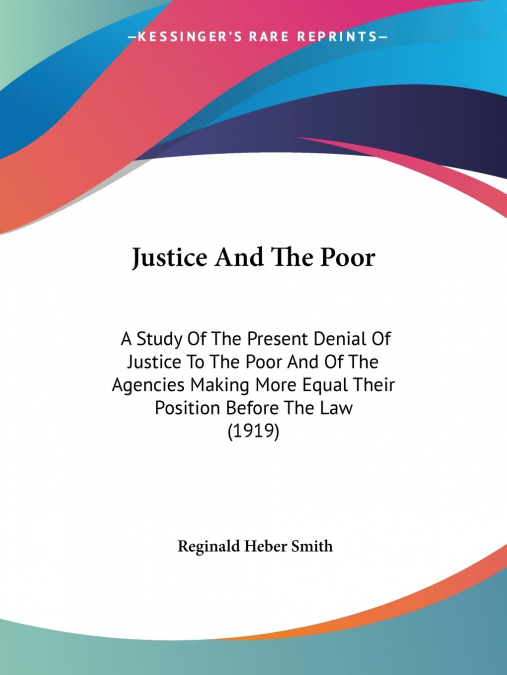Justice And The Poor