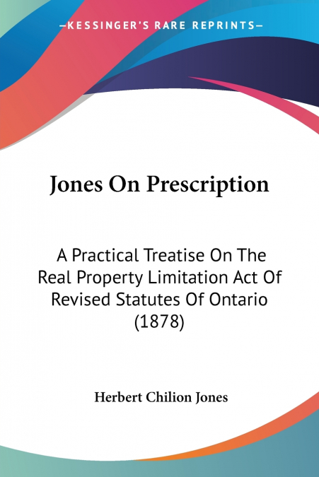 Jones On Prescription