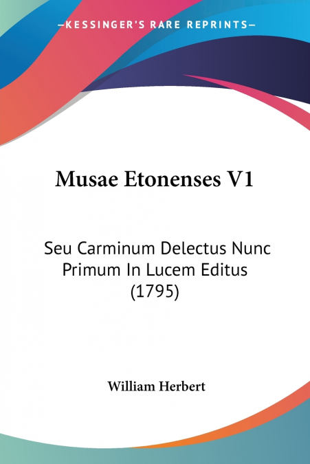 Musae Etonenses V1