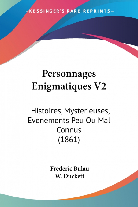 Personnages Enigmatiques V2