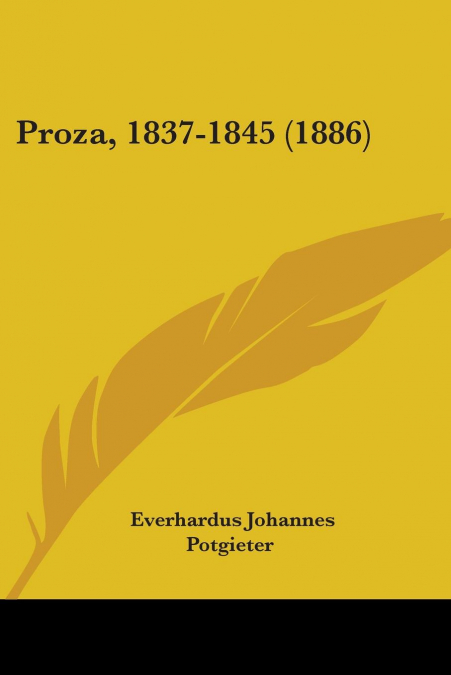 Proza, 1837-1845 (1886)