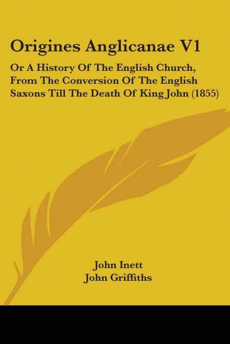 Origines Anglicanae V1