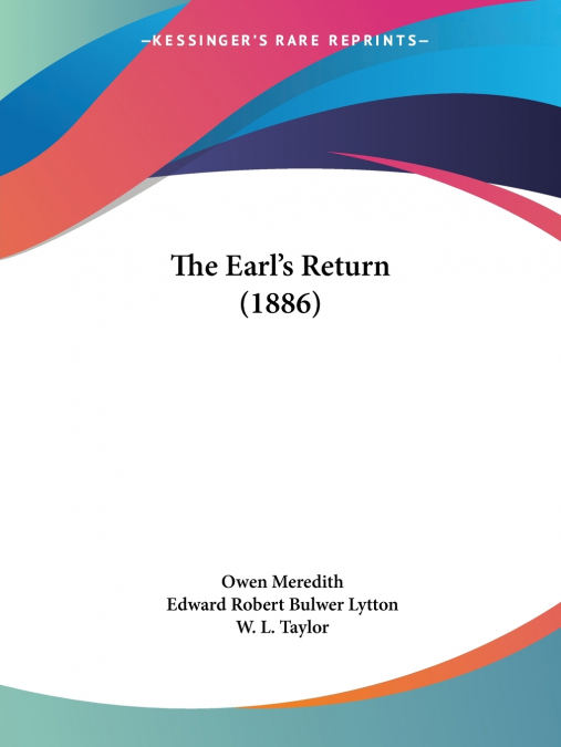 The Earl’s Return (1886)