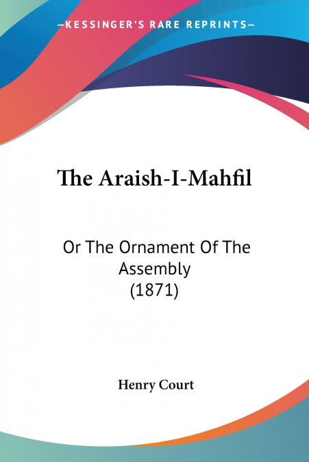 The Araish-I-Mahfil