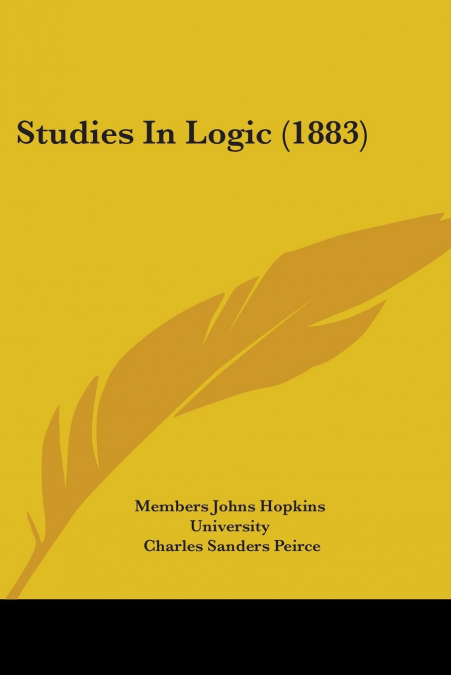 Studies In Logic (1883)