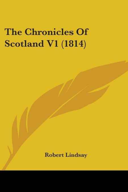 The Chronicles Of Scotland V1 (1814)