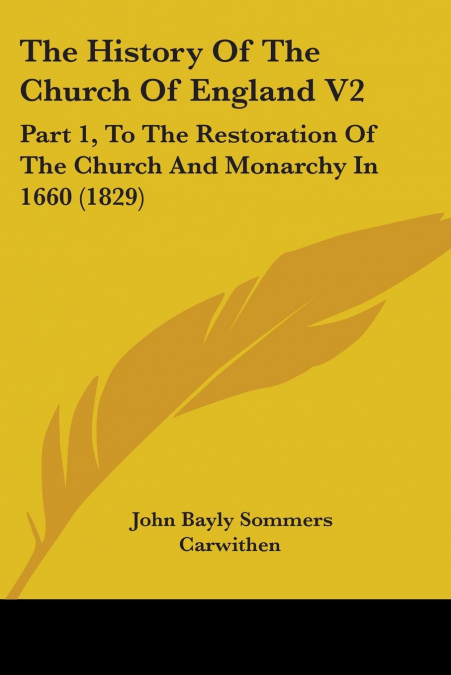The History Of The Church Of England V2