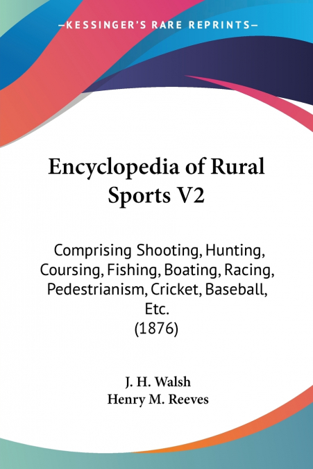 Encyclopedia of Rural Sports V2