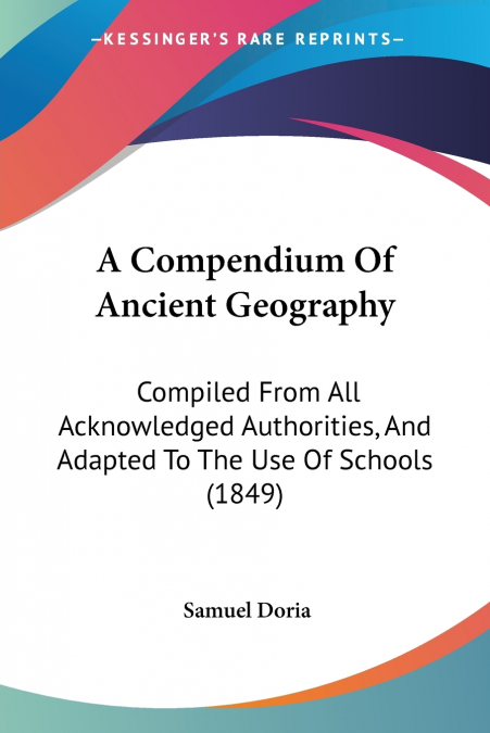 A Compendium Of Ancient Geography