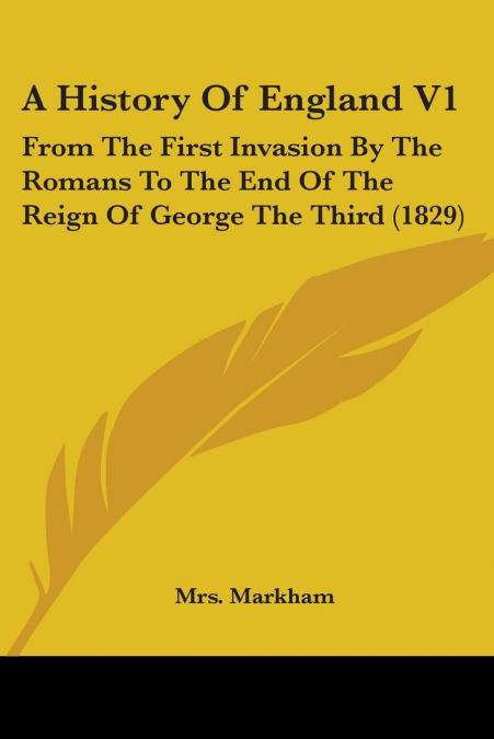 A History Of England V1