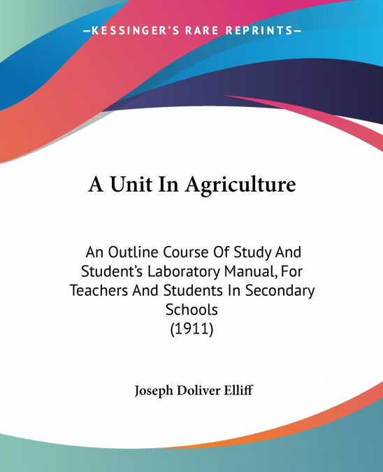 A Unit In Agriculture