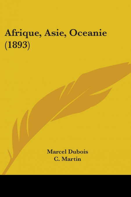 Afrique, Asie, Oceanie (1893)