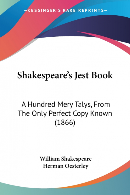 Shakespeare’s Jest Book