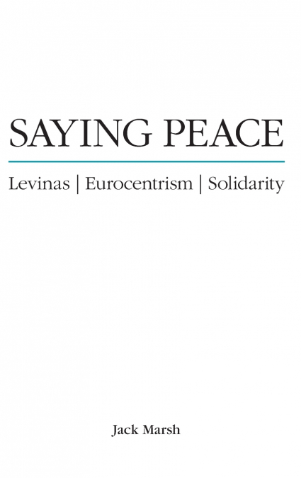 Saying Peace
