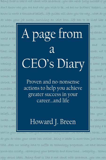 A page from a CEO’s Diary