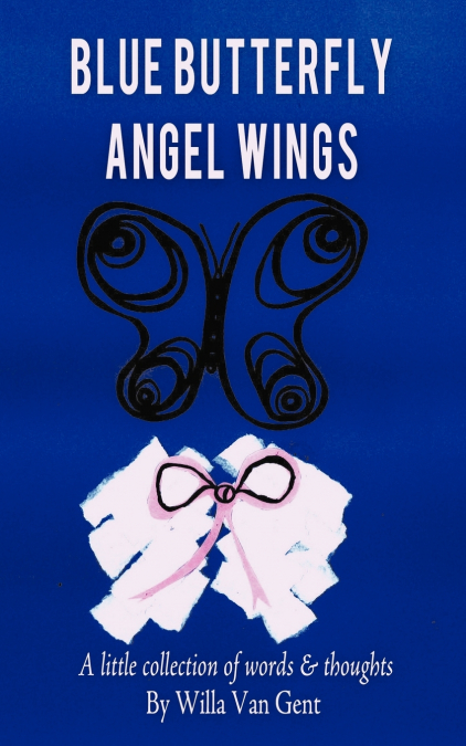 Blue Butterfly Angel Wings