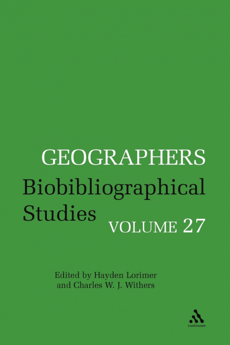 Geographers Volume 27