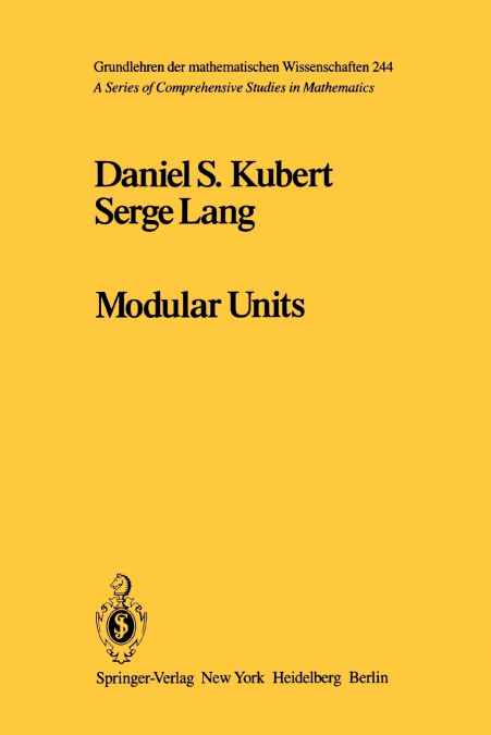 Modular Units