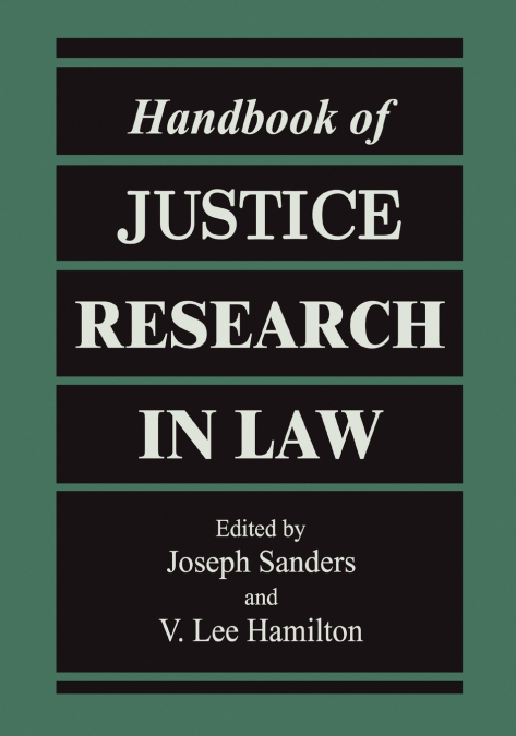 Handbook of Justice Research in Law