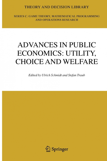 Advances in Public Economics
