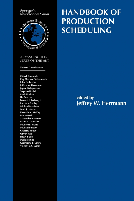 Handbook of Production Scheduling