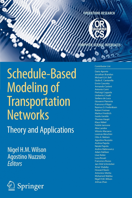 Schedule-Based Modeling of Transportation Networks