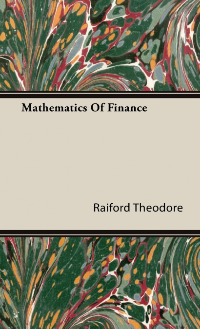 Mathematics Of Finance