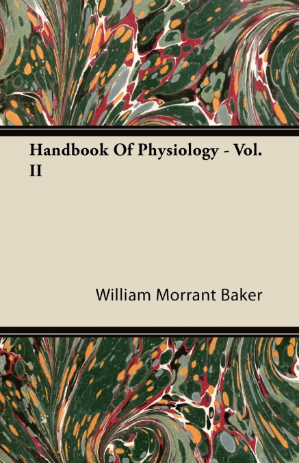 Handbook Of Physiology - Vol. II