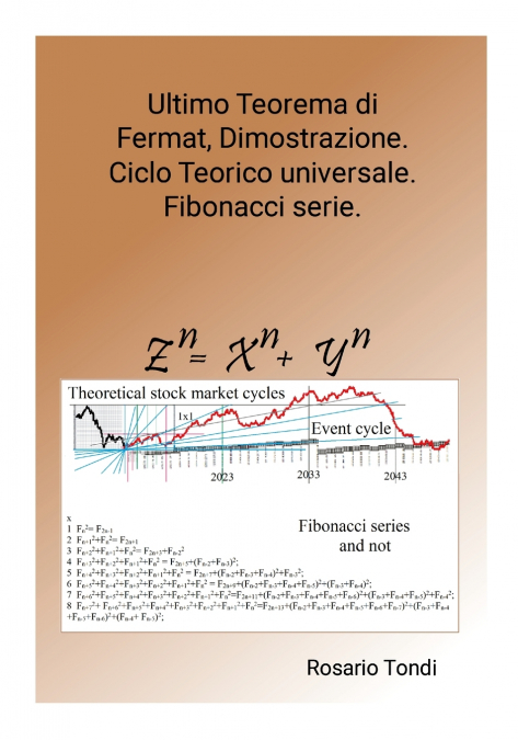 Ultimo Teorema di Fermat, Dimostrazione. Ciclo Teorico universale. Fibonacci serie.