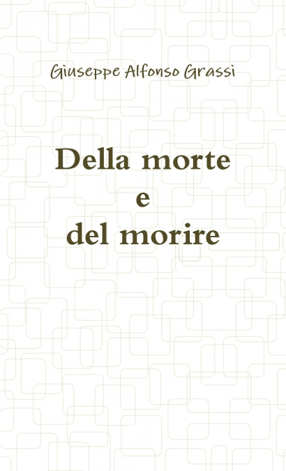 Della morte e del morire