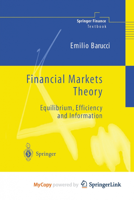 Financial Markets Theory