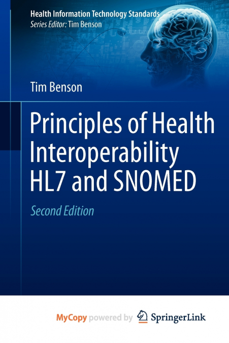 Principles of Health Interoperability HL7 and SNOMED
