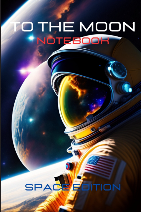 Notebook 'TO THE MOON' for bright ideas.