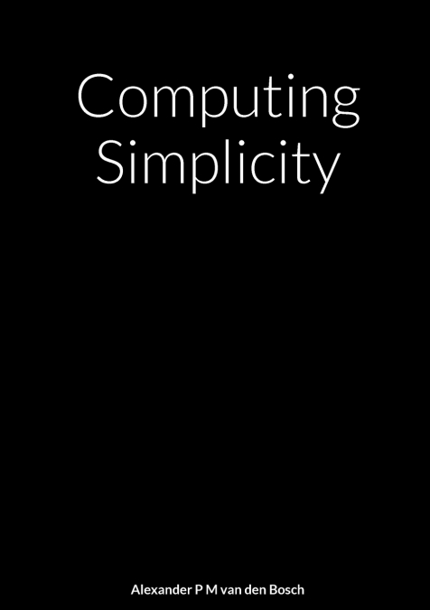 Computing Simplicity