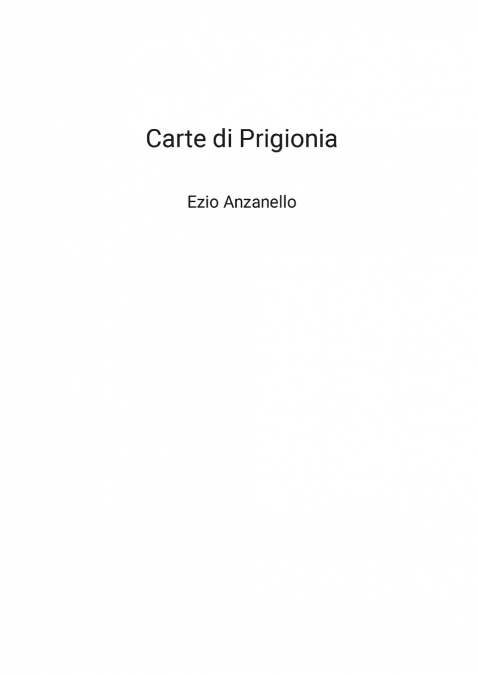 Carte di Prigionia