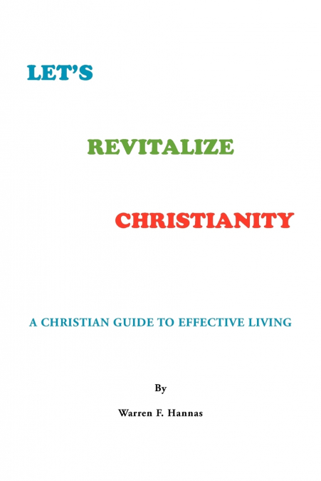 Let’s Revitalize Christianity