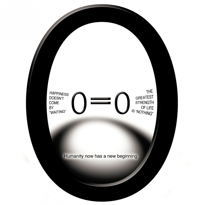 Happiness doesn’t come by 'waiting' The greatest strength of life is 'nothing' O=O