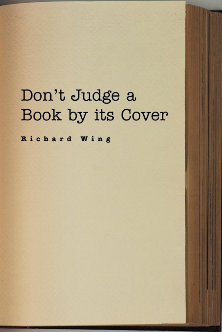 Don’t Judge a Book by its Cover