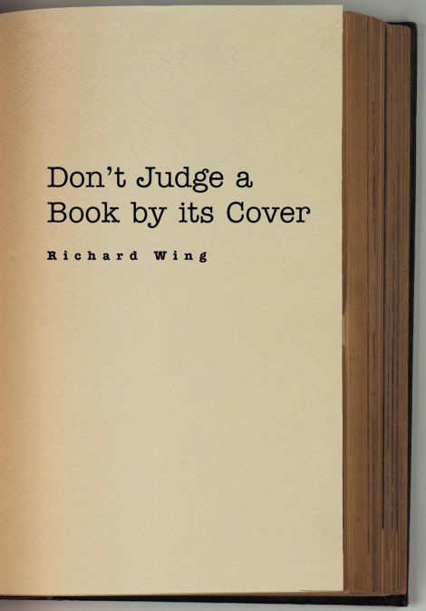 Don’t Judge a Book by Its Cover