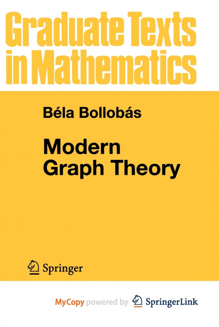 Modern Graph Theory