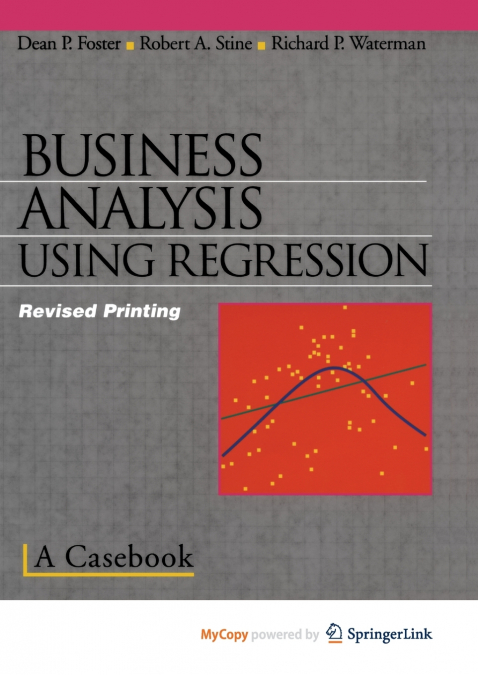 Business Analysis Using Regression