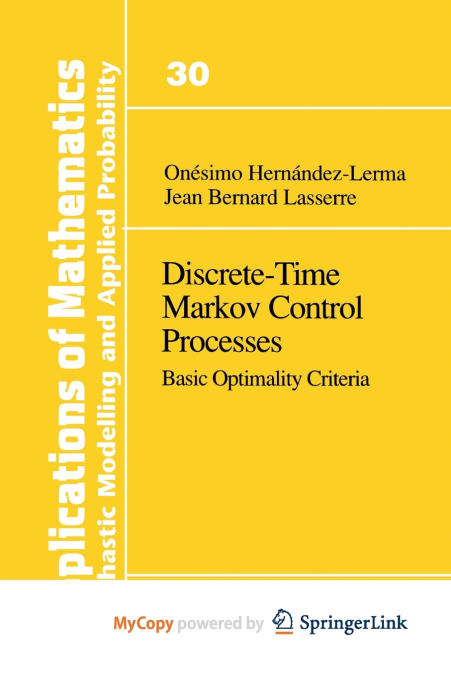 Discrete-Time Markov Control Processes