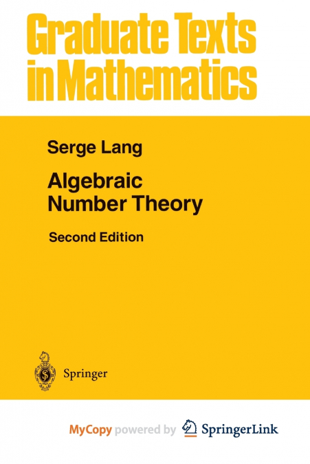 Algebraic Number Theory