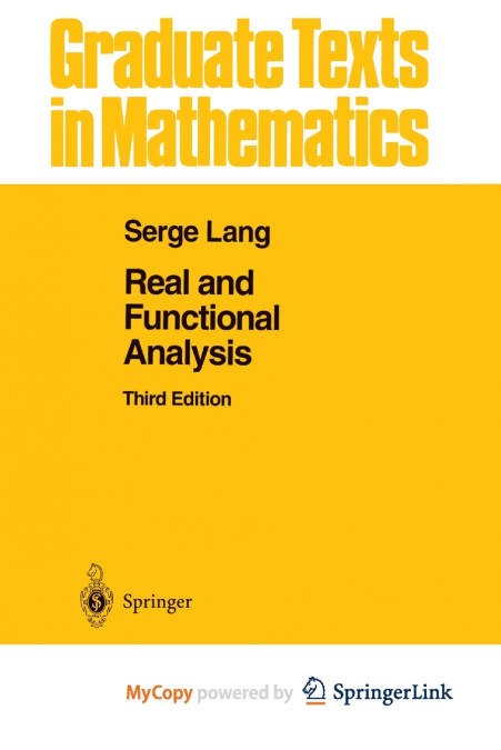 Real and Functional Analysis