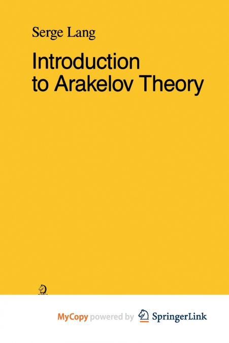 Introduction to Arakelov Theory