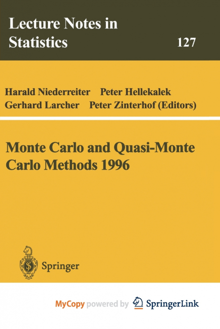 Monte Carlo and Quasi-Monte Carlo Methods 1996