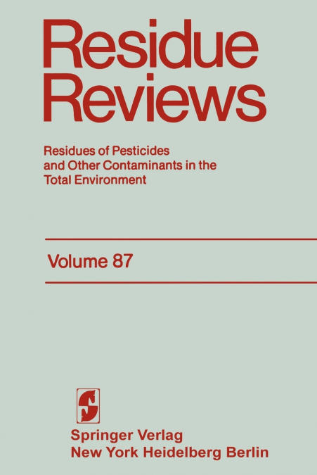 Residue Reviews