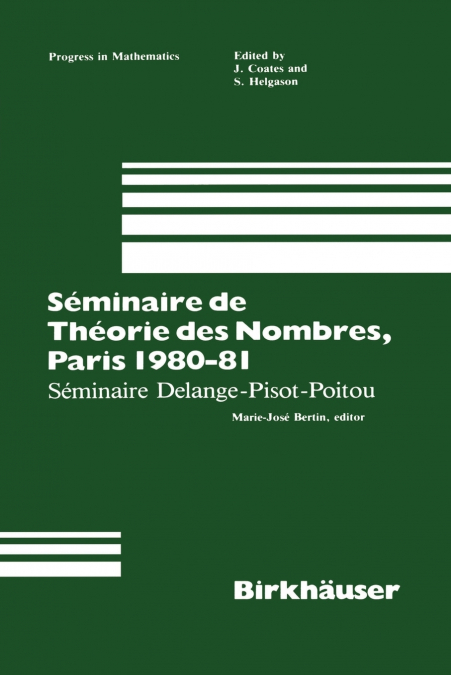 Séminaire de Théorie des Nombres, Paris 1987-88