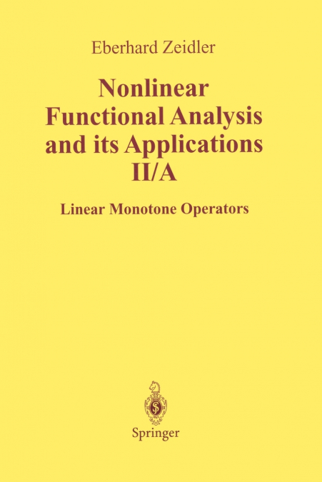 Nonlinear Functional Analysis and Its Applications