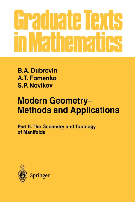 Modern Geometry- Methods and Applications